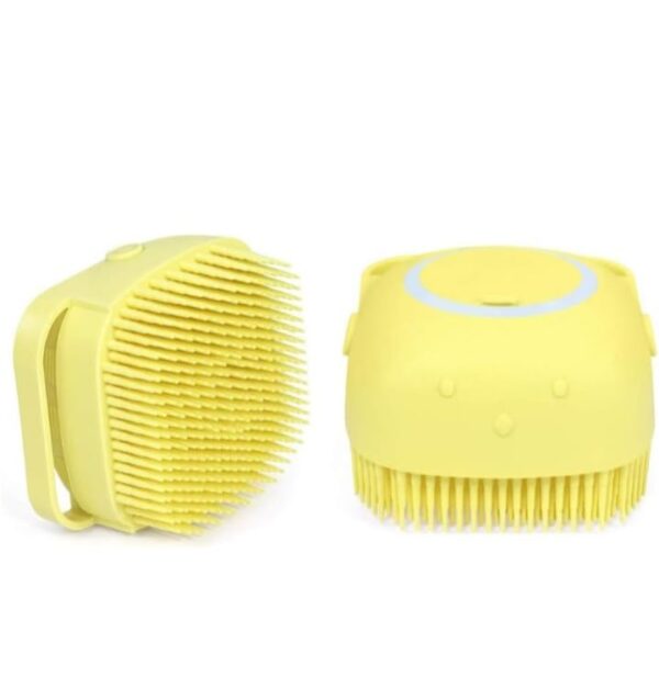 Silicone Body Brush with Detachable Handle, Soft Bristles