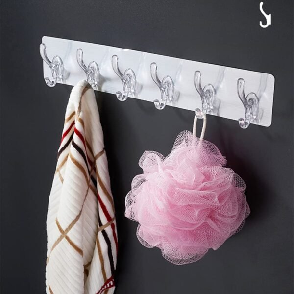 Wall Hanger Hooks for Cloth Hanger for Wall Strong Self Adhesive Magic Sticker for Kitchen Hangers and Hooks, Home, Bathroom, Bedroom, Door Sticker Hooks for Walls